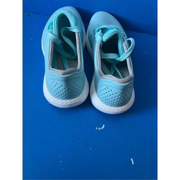 New Crocs LiteRide Pacer Womens 10 Ice Blue Lace Up Walking Tennis Shoes 205234 - Picture 6 of 6